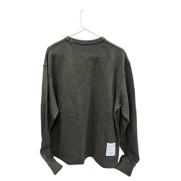 Norse Projects FRASER TAB SERIES Sweatshirt Size Small Kangaroo Relaxed Green - Picture 3 of 5